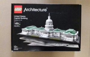 ÚJ - BONTATLAN Lego Architecture  21030 Az Egyesült Államok Kongresszusának székhá CSOMAGOLÁS SÉRÜLT
