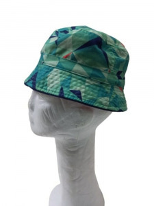 50 cm-es fejre zöld mintás nyári kalap fiúnak - H&M