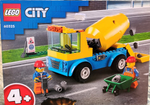 Új 60325 LEGO City betonkeverő építőjáték építőkocka