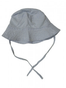 44 cm-es fejre kék csíkos kötős nyári kalap - H&M