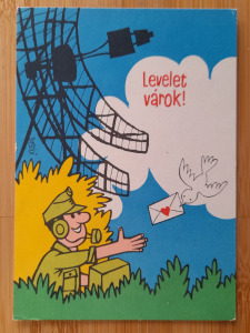 Képeslap, levelezőlap - Humoros vicces  katonai  sorkatonaság  grafikus (1/26/1_SZ)