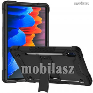 SAMSUNG Galaxy Tab S8, Tab S7, Tablet tok, Erősített, Kitámasztható, Fekete