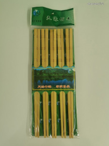 10 Pár Eredeti Kínai Japán Bambusz Evőpálcika Eredeti Bontatlan Csomagolásban