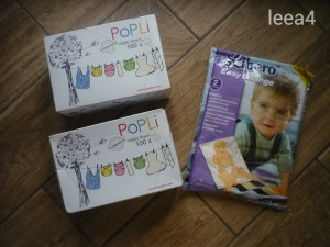 2 doboz Popolino Popli eldobható papír pelenkabetét féláron + ajándék Libero pelenkázólap
