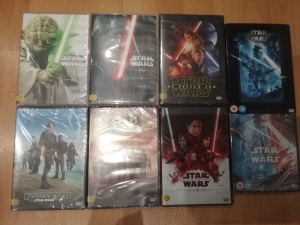 A teljes 11 filmes Star Wars dvd gyűjtemény. Gyönyörű újszerű állapotban. Kép
