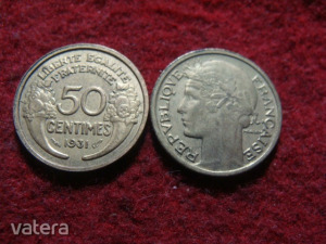 Francia réz 50 centimes 1941    4/148 (meghosszabbítva: 3269047163) - Vatera.hu Kép