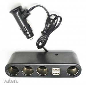 USB + Szivargyújtó elosztó AE-WF0120 12/24V