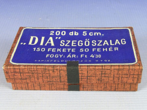 0G101 Régi DIA szegőszalag eredeti retro dobozában