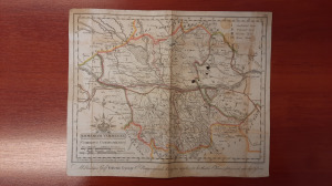 Komárom megye térképe 1811. (30x25cm.,Görög Demeter Atlasz-lapja)