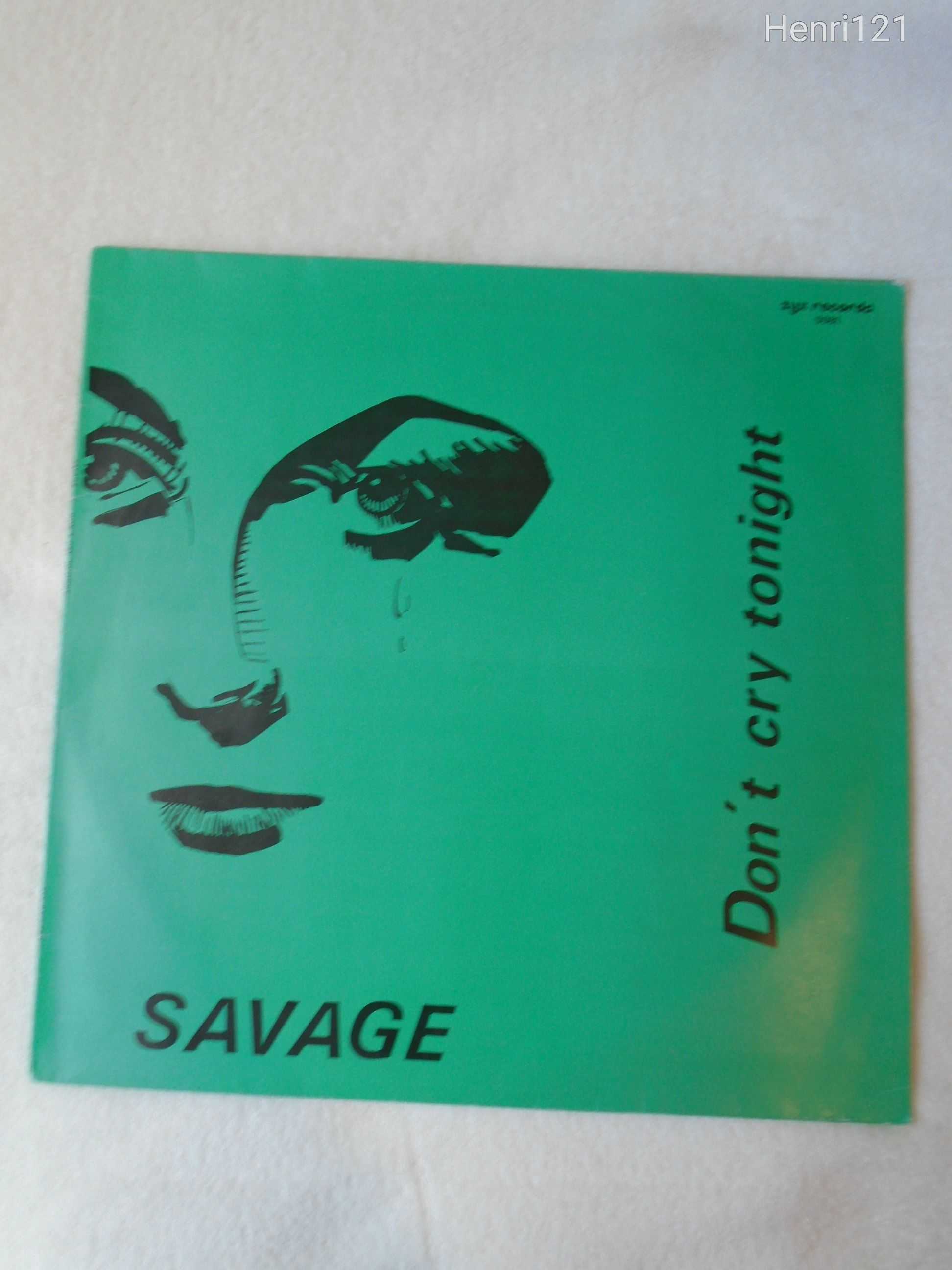 SAVAGE - DON'T CRY TONIGHT   12" MAXI LEMEZ 1983. (ITALO - EURO DISCO)