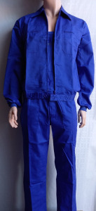 FACTORY  mellesnadrág (ROYAL BLUE) - ECOBLUE munkás kabát SZETT