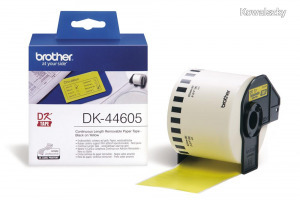 Brother DK-44605 öntapadós címke 62mm x 30,48mm Yellow DK44605