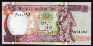 Málta 2 liri UNC 1994