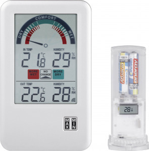 Vezeték nélküli digitális páratartalom mérő és külső-belső hőmérő, TFA BEL-AIR, 30-3045.IT