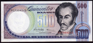 Venezuela 500 bolivár UNC 1998