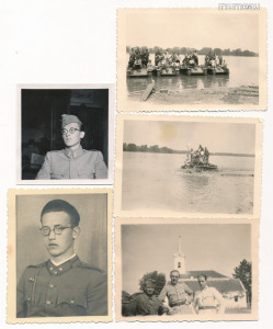 II. vh-s eredeti fotók, pc. honvéd képei, karckocsik, 5 db.