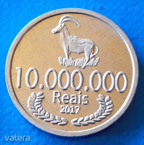 Cabinda 10.000.000 reais 2017 UNC Antilop