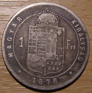 1 FORINT 1876 K.B. F - Vatera.hu Kép
