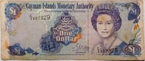 Kajmán-szigetek 1 dollár 2001 P-26c II. Erzsébet királynő