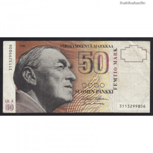 Finnország, 50 markkaa 1986 F