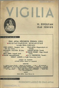 Vigilia 1940. június VI. évfolyam