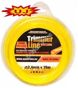 Trimmer line fűnyíró damil kerek 2.4mm 87m