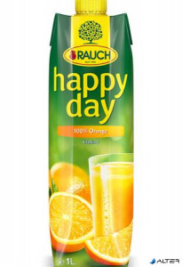 Gyümölcslé, 100%, 1 l, RAUCH Happy day, narancs
