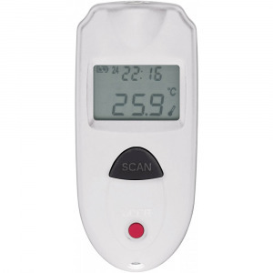 ISO kalibrált infra hőmérő és levegő hőmérő, 1:1-es optikával -33 +110 °C-ig Voltcraft IR 110-1S