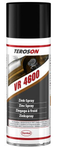 Teroson Zinc spray, 400 ml, Cinkspray, ponthegeszthető ;Br. kisker egységár: 21 640 Ft/l