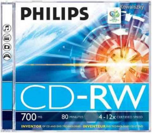 Philips CD-RW 80 12x vastag tok 1db/cs (1-es címke) PH710242