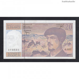 Franciaország, 20 francs 1997 UNC (meghosszabbítva: 3266521322) - Vatera.hu Kép