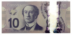 Kanada 10 Dollár Bankjegy 2013 P107a