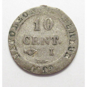 Franciaország, 10 centimes 1809 I - Limoges F, 2g200