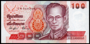 Thaiföld 100 baht UNC 1994