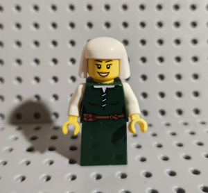 LEGO Castle - Peasant - Parasztasszony, földműves figura 3. verzió - ÚJ