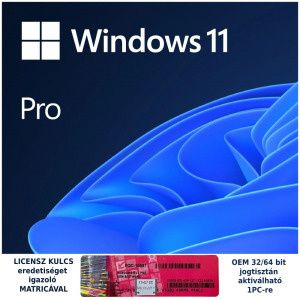 Microsoft Windows 11 Pro OEM licensz kulcs eredetiséget igazoló COA matricával (jogtiszta!)