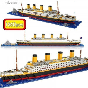 Titanic építő összeszerelő játék 1860 db-os Új