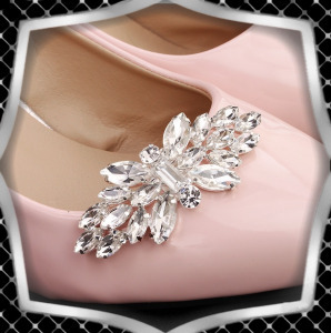 Ékszerek-cipődísz: Esküvői, menyasszonyi, alkalmi cipődísz, cipőklipsz ES-CK02e