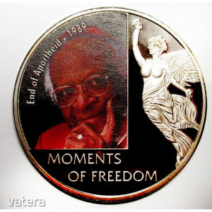 Libéria, 10 dollars 2006 PP - A szabadság pillanatai - Apartheid-mozgalom vége - 1989 UNC