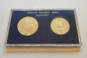 1968 Semmelweis Ignác, ezüst 50-100 Forint eredeti MNB tokban