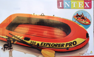 Bontatlan Intex Explorer Pro 300 gumicsónak szett 244x117 gumi csónak