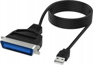 Sabrent USB-párhuzamos IEEE 1284 nyomtatókábel-adapter (CB-CN36) Kép