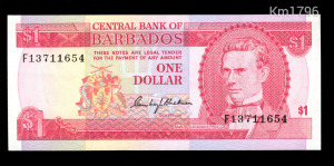 Barbados 1 dollar é.n. [1973] - Pick 29a - UNC, banktiszta