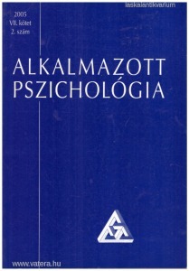 Alkalmazott pszichológia 2005. VII. évf. 2. szám