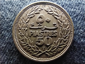 Libanon .600 ezüst 50 piaszter 1952 (id64439)
