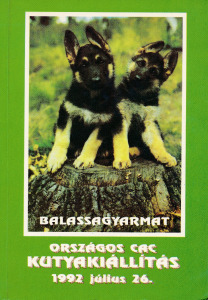 Országos CAC Kutyakiállítás Balassagyarmat 1992. július 26