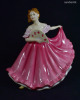 ELAINE ... LÁNY LEGYEZŐVEL ... GYŰJTŐI ROYAL DOULTON PORCELÁN SZOBOR X