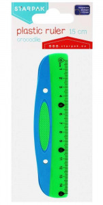 Vonalzó kék zöld 15 cm