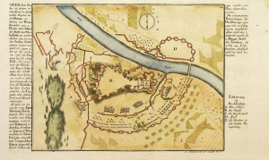 1686  Buda és Pest erődítésének és ostromának alaprajza  -- RITKA BUDAPEST ábrázolás  (*311)