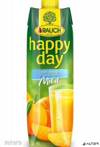 Gyümölcslé, 100%, 1l, RAUCH 'Happy day', narancs mild C vitaminnal